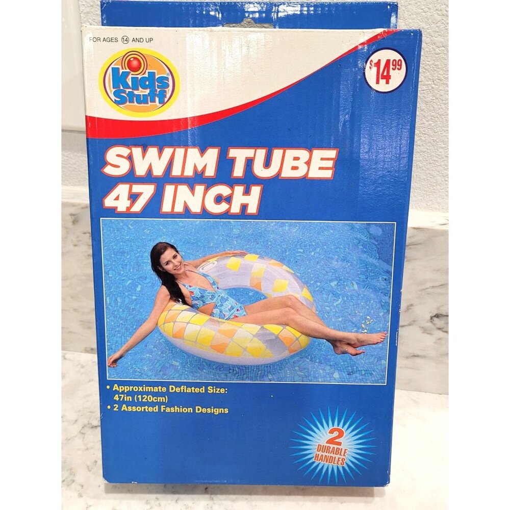 Kids Stuff Swim Tube 47 Inch with 2 Durable Handles for Ages 14+